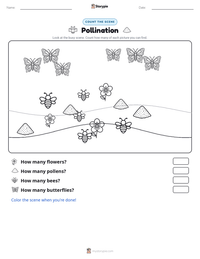 Pollination printable worksheet preview