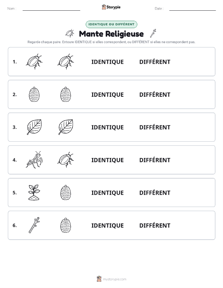 Identique ou Différent