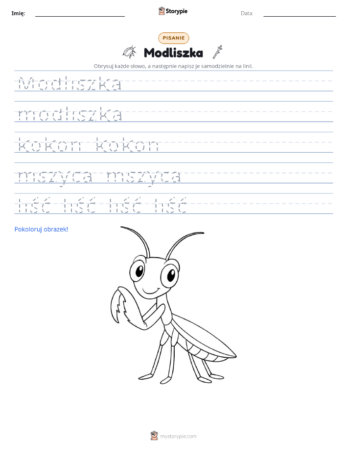 Ćwiczenie Pisania