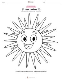 Sea Urchin printable worksheet preview