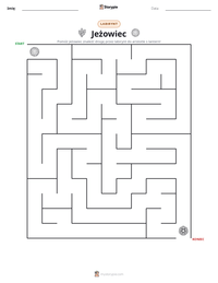 Podgląd drukowalnego arkusza ćwiczeń Jeżowiec