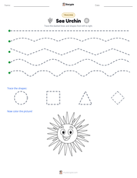 Sea Urchin printable worksheet preview