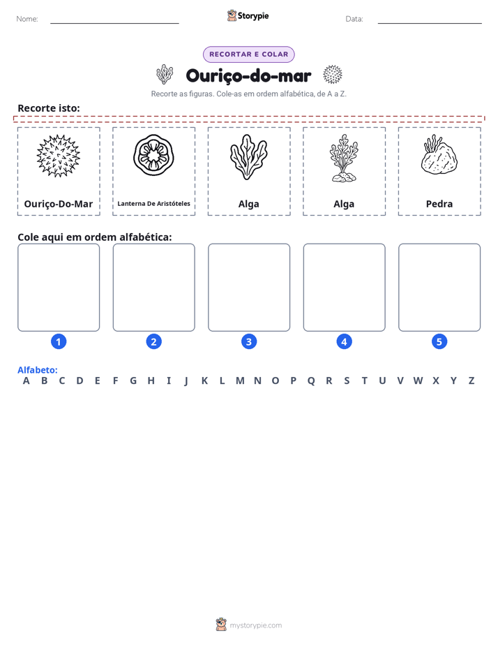 Recortar & Colar Alfabeto