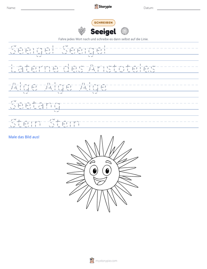 Schreibübung