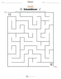 Schaaldieren afdrukbare werkblad voorbeeld