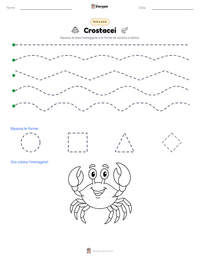 Anteprima della scheda stampabile di Crostacei