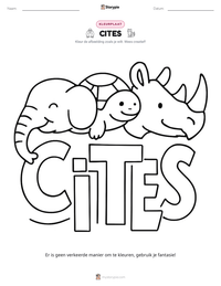 CITES afdrukbare werkblad voorbeeld