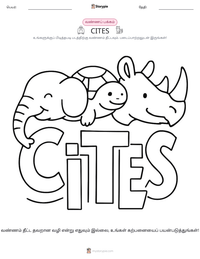 CITES அச்சிடக்கூடிய வேலைப்பதிவின் முன்னோட்டம்