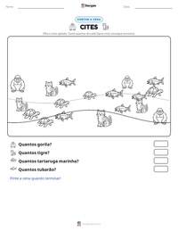 Prévia da folha de atividades imprimível CITES