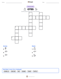 CITES printable worksheet preview