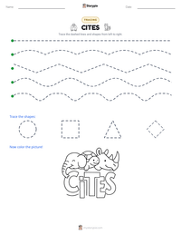 CITES printable worksheet preview