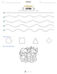 CITES afdrukbare werkblad voorbeeld