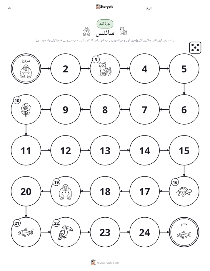 رول اور منتقل کریں کھیل