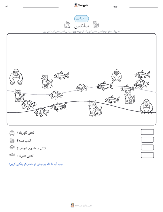 گنتی کا منظر
