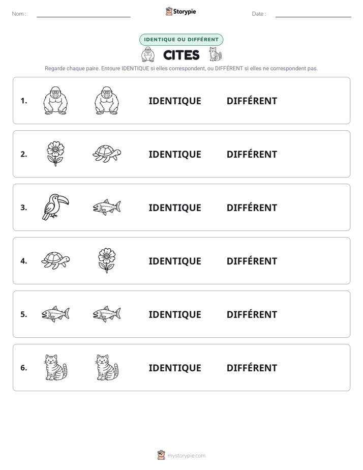 Identique ou Différent