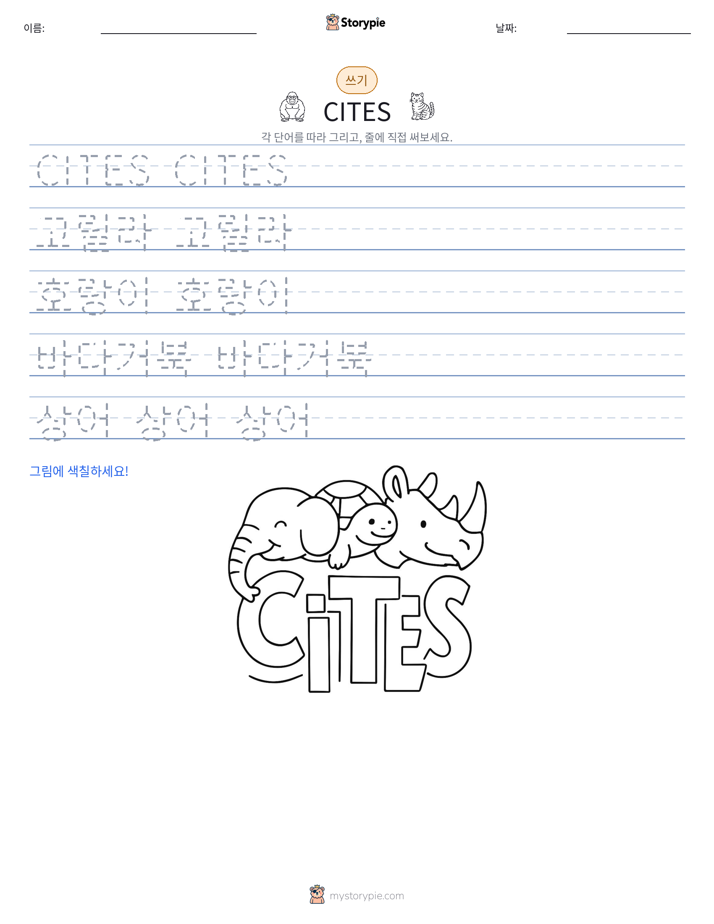 쓰기 연습