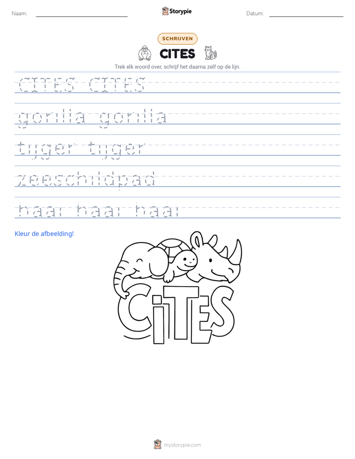 Schrijf Oefening
