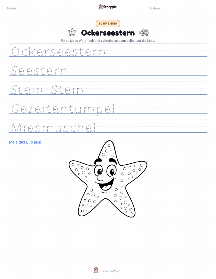 Schreibübung