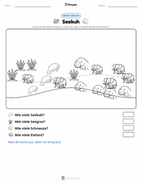Dugong druckbare Arbeitsblatt Vorschau