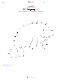 Dugong printable worksheet preview