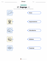 Scheda stampabile di Dugongo per bambini
