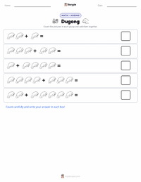Dugong printable worksheet preview