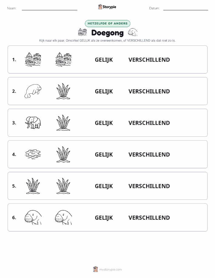Zelfde of Verschillend