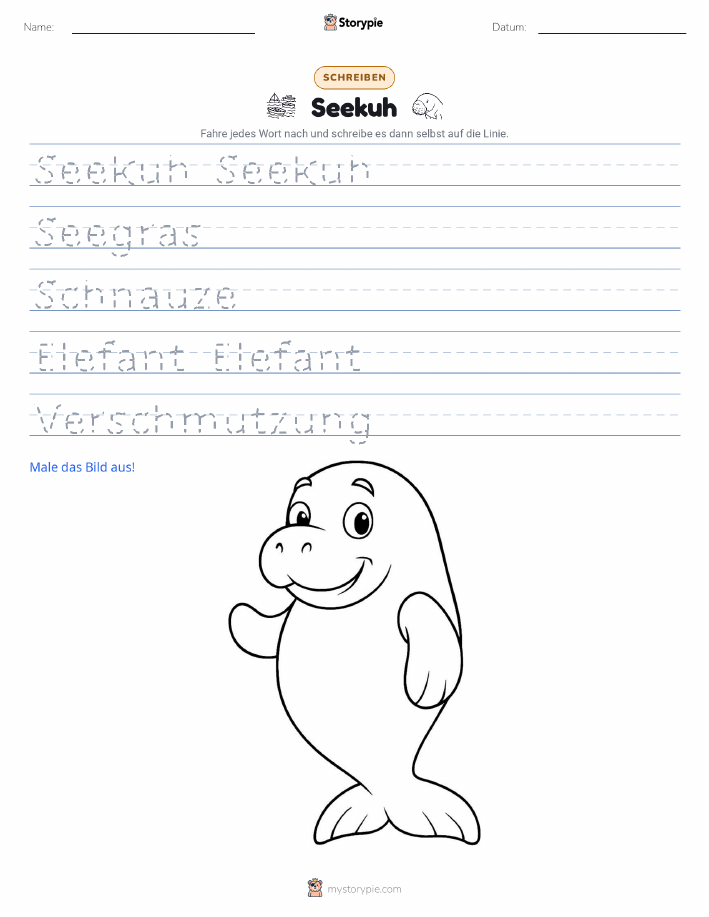 Schreibübung