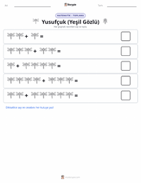 Yusufçuk (Yeşil Mozaik Yusufçuğu) yazdırılabilir çalışma sayfası önizlemesi