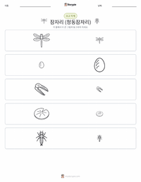잠자리 (아메리카왕잠자리) 인쇄 가능한 워크시트 미리보기