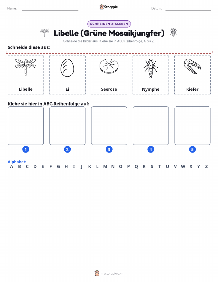 Schneiden & Einfügen Alphabet