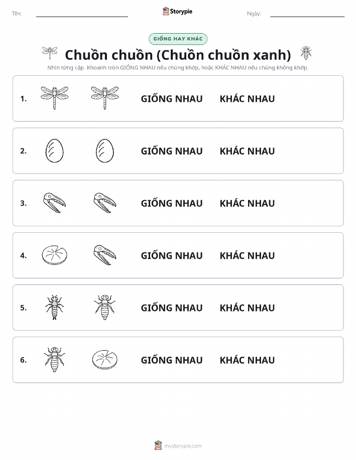 Giống Hay Khác
