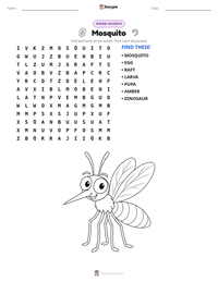 Mosquito printable worksheet preview