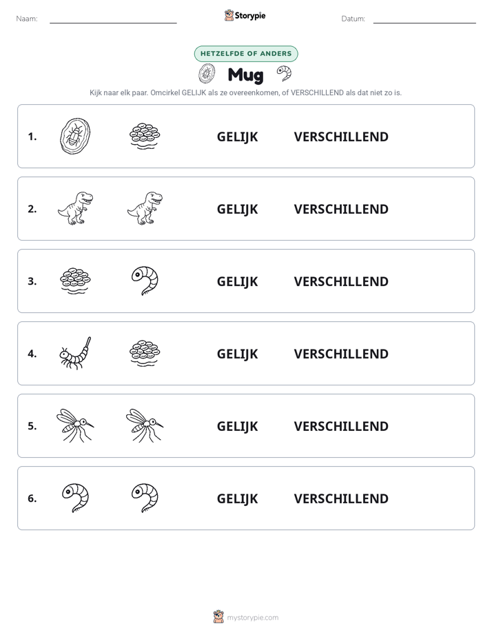 Zelfde of Verschillend