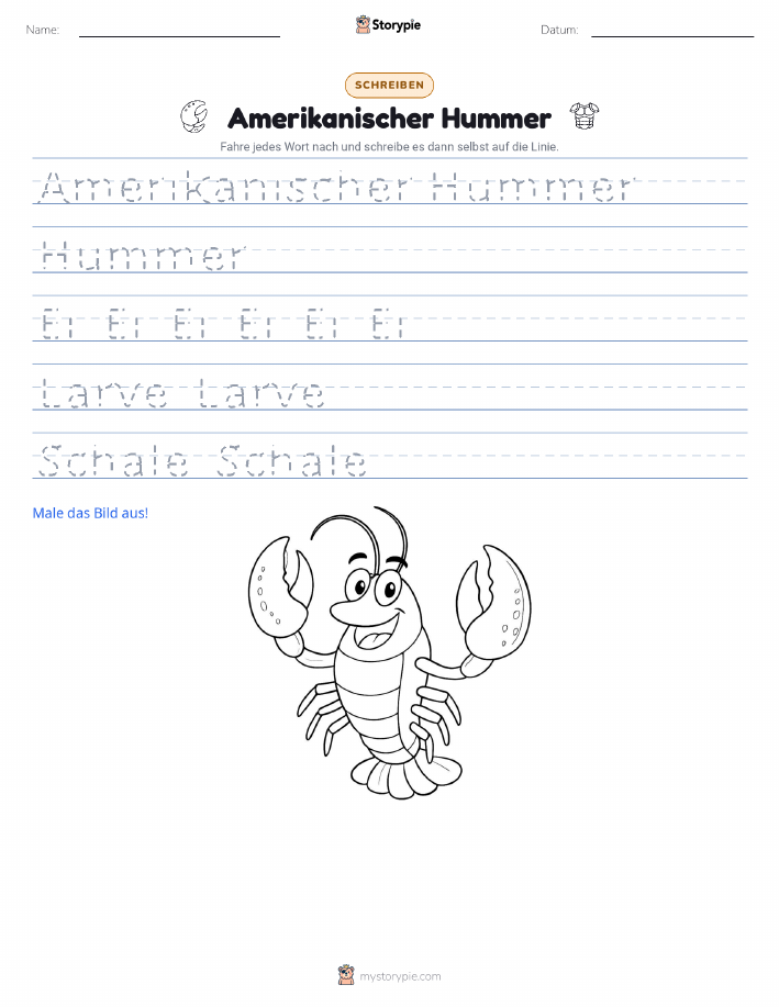 Schreibübung
