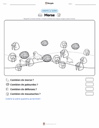 Aperçu de la feuille de travail imprimable Morse