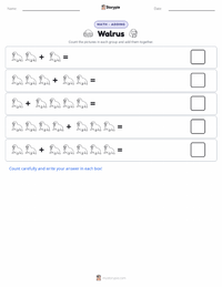 Walrus printable worksheet preview