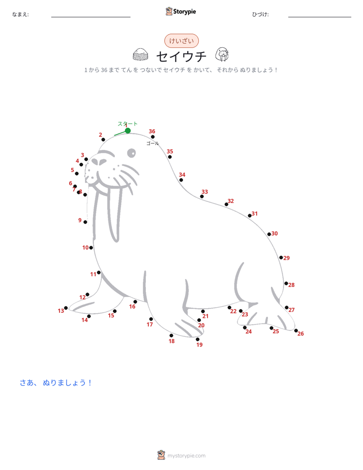 点つなぎ