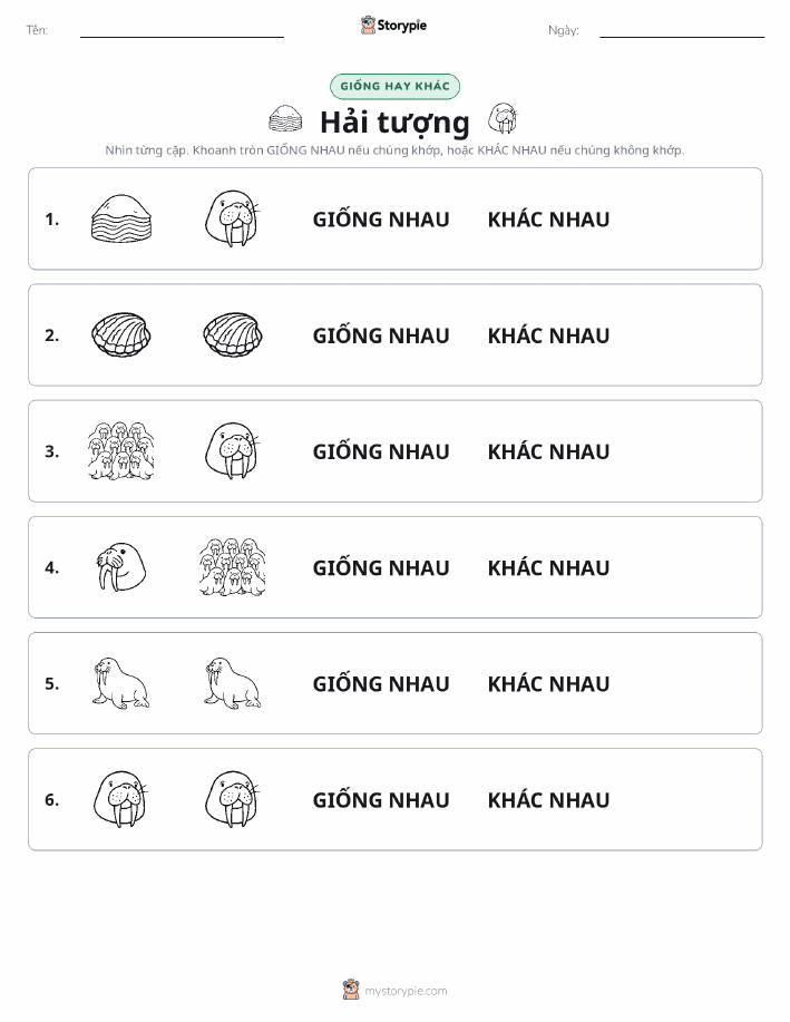 Giống Hay Khác