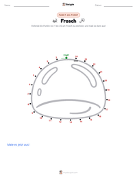 Frosch druckbare Arbeitsblatt Vorschau