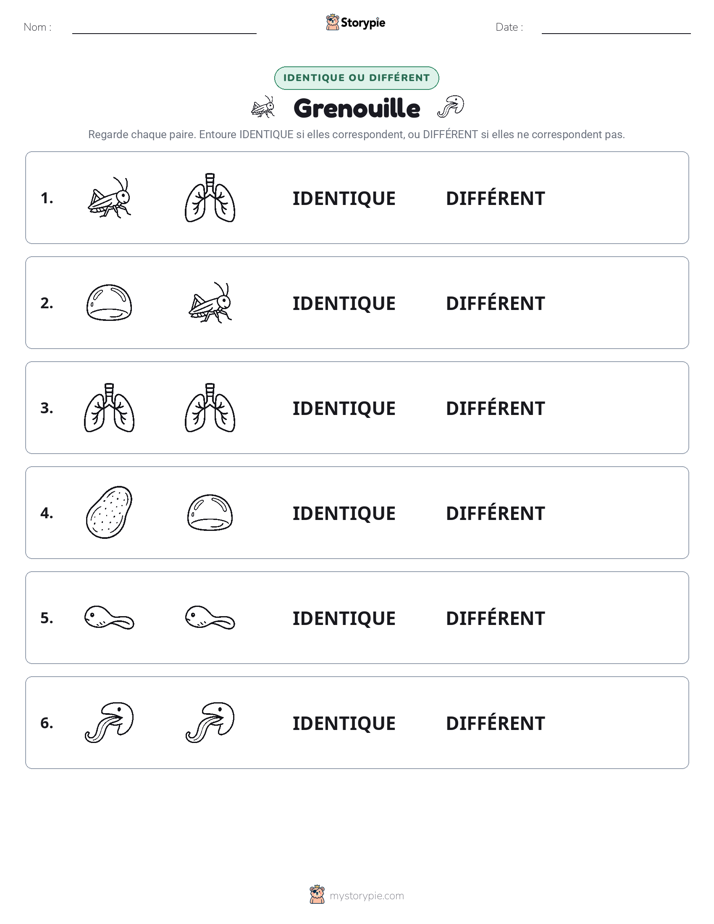 Identique ou Différent