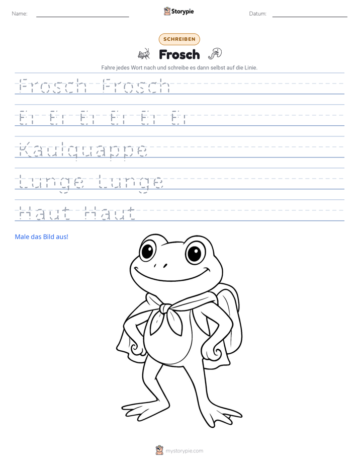 Schreibübung