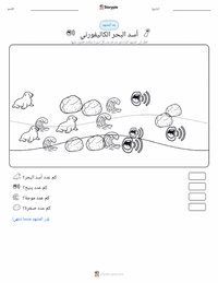 معاينة ورقة العمل القابلة للطباعة أسد البحر الكاليفورني