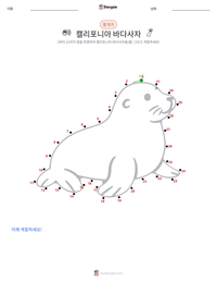 캘리포니아바다사자 인쇄 가능한 워크시트 미리보기
