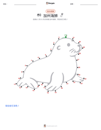 加州海狮 可打印工作表预览