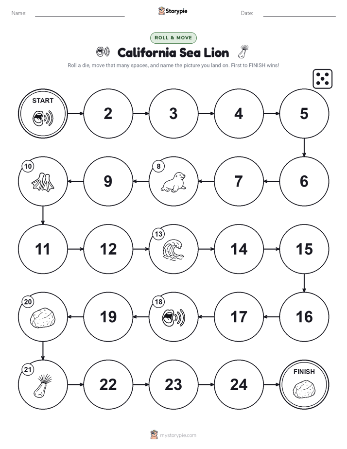 Roll & Move Game