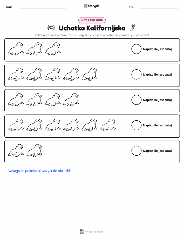 Liczenie i Kolorowanie