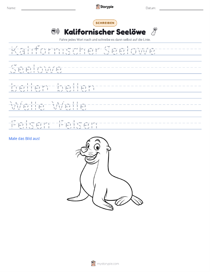 Schreibübung