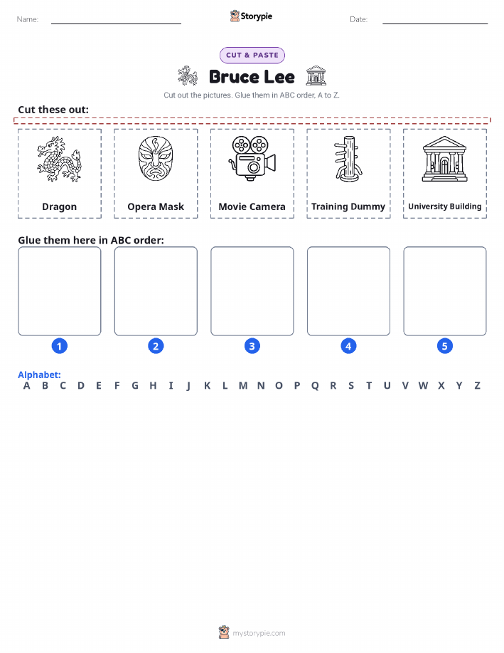Cut & Paste Alphabet