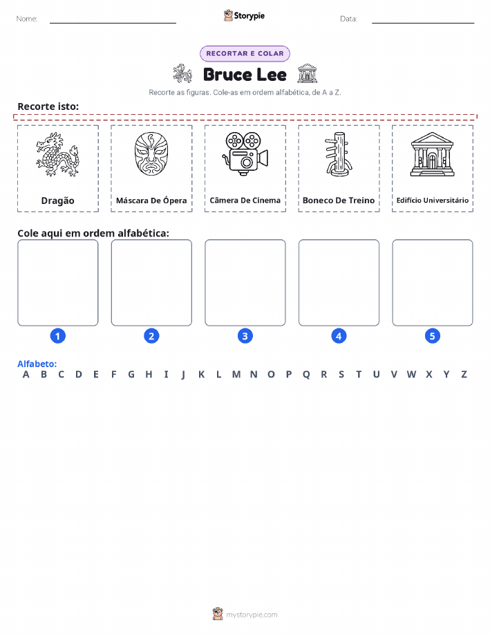 Recortar & Colar Alfabeto